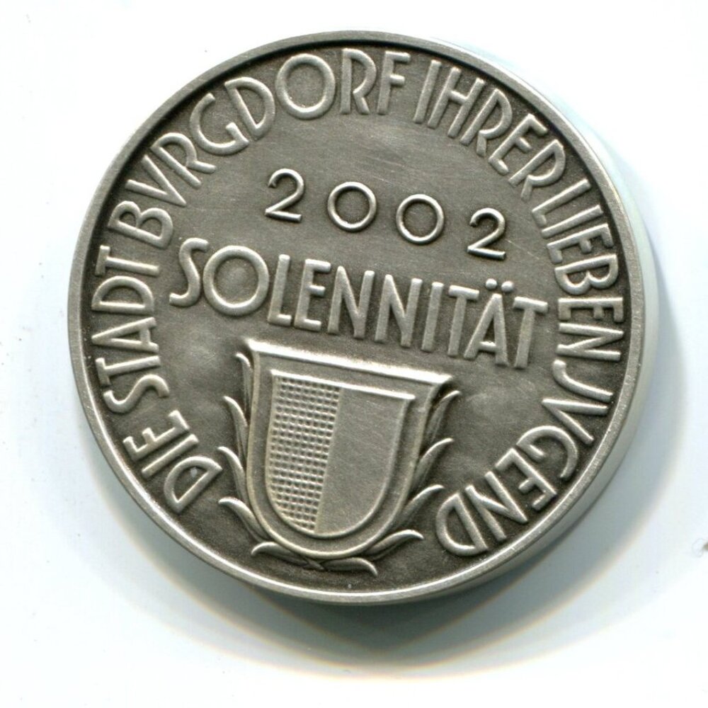 2002 Germany Stadt Burgdorf Commemorative Medal (b735-122)